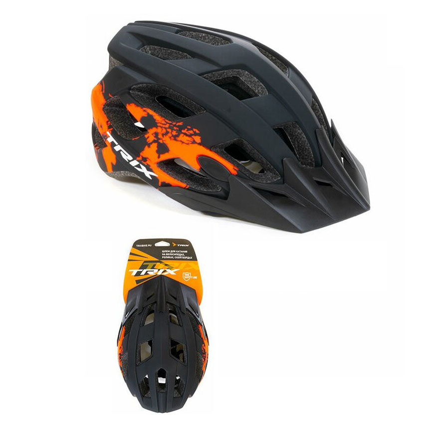 Шлем вело TRIX, кросс-кантри, регулировка обхвата, размер: L 59-60см, In Mold,