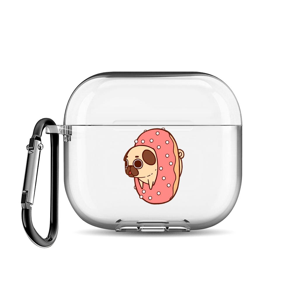 

Чехол для наушников AirPods 3 "Мопс пончик", AIPC-430-9E-1