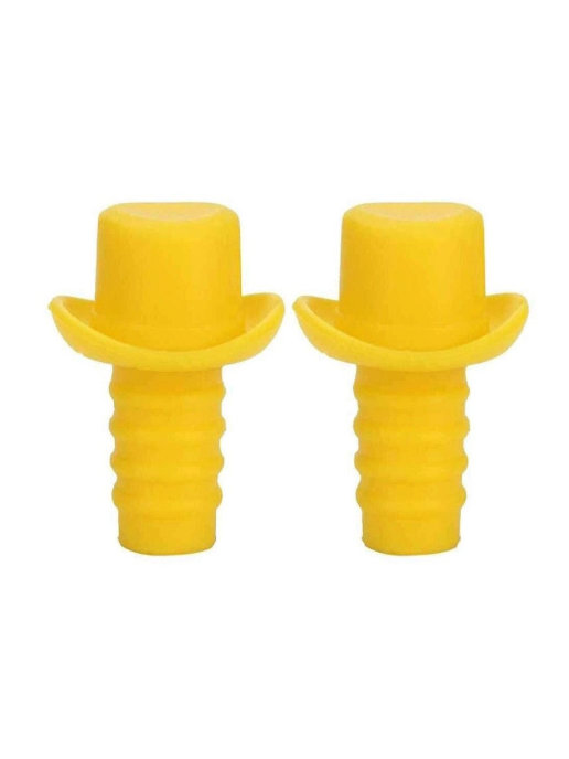 фото Пробка для бутылок шляпа silicone bottle stoppers (цвет: жёлтый ) markethot