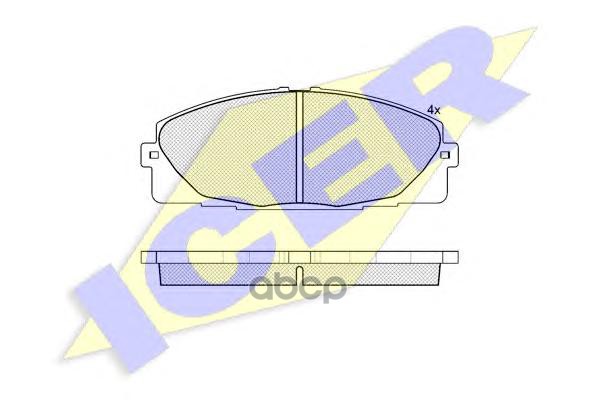 

Колодки Торм. Диск.Toyota Hiace Iv (H1 H2) Bus/Van 06- Icer 141931