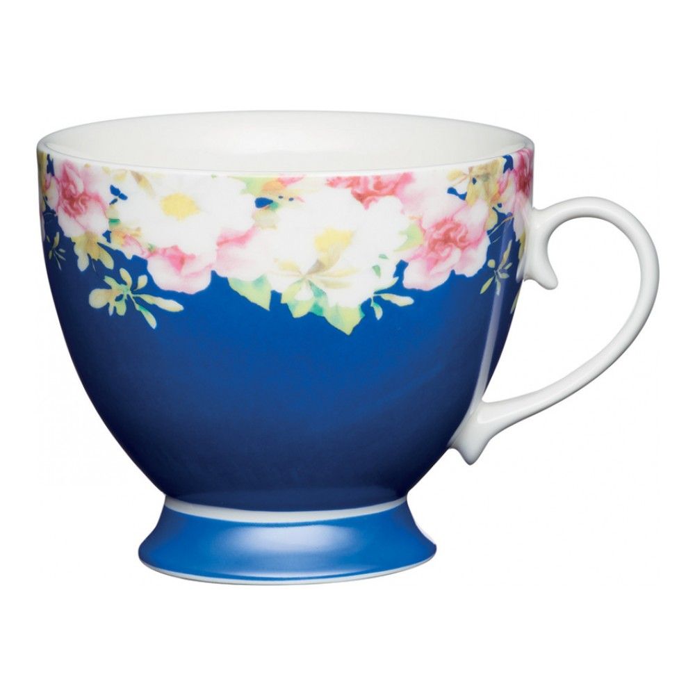 фото Кружка kitchen craft blue border, 0,4л, kcmftd04