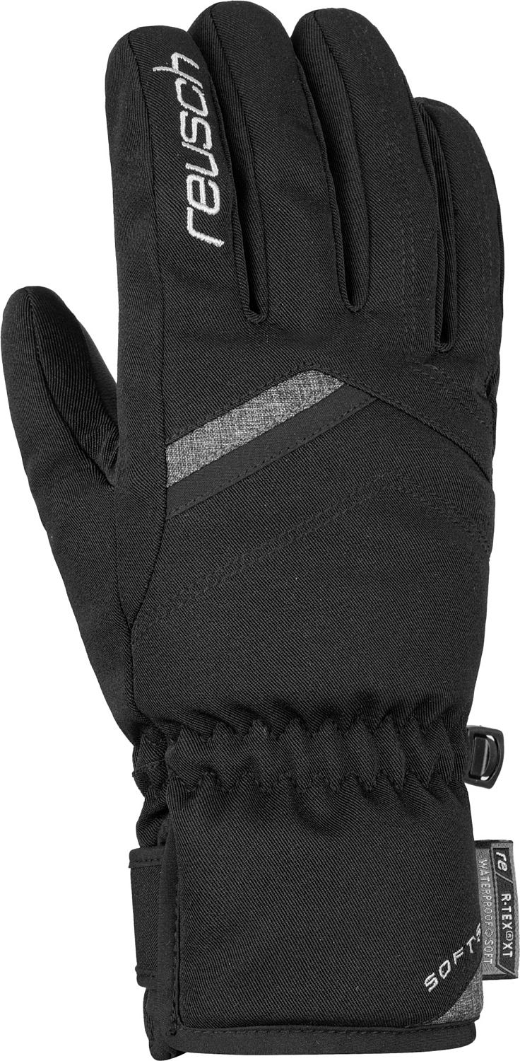 фото Перчатки горнолыжные reusch 2021-22 coral r-tex xt black/black melange (inch (дюйм):6,5)