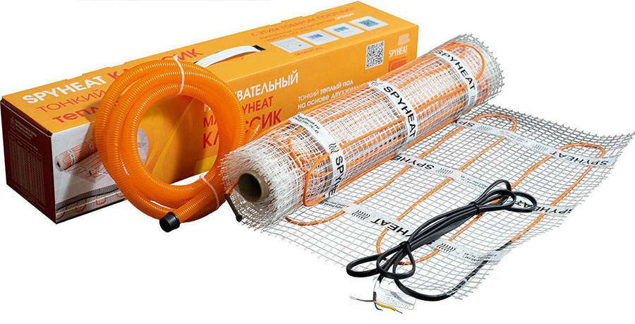 SPYHEAT Классик теплый пол нагревательный мат 150Вт/525Вт (3,5 кв.м) установка для маркировки steelguard