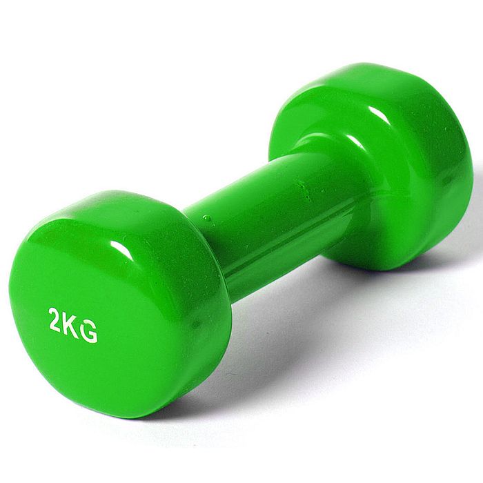 Гантель SPORTEX виниловая 2. 0 кг зеленый