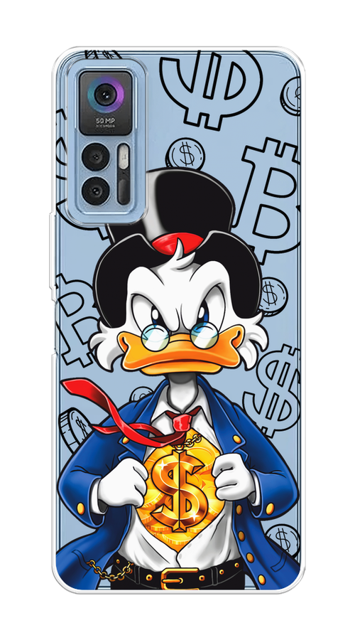 

Чехол на TCL 30/30 Plus "Scrooge Goldman", Черный;белый;синий, 290650-1