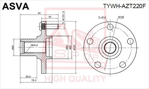 

Ступица ASVA tywhazt220f