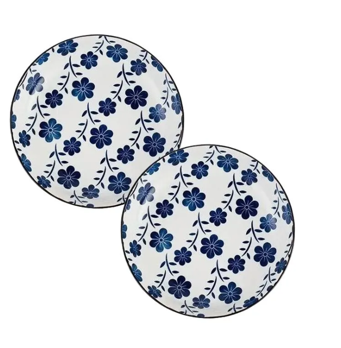 

Набор тарелок ZDK Kitchen, Japanese Collection, 2шт, цвет голубой, D20см