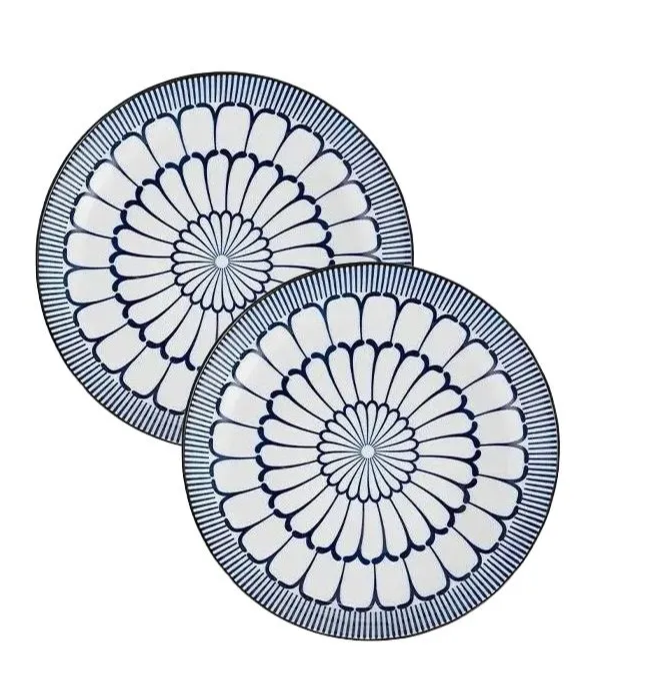 

Набор тарелок ZDK Kitchen, Japanese Collection, 2шт, цвет голубой, D20см