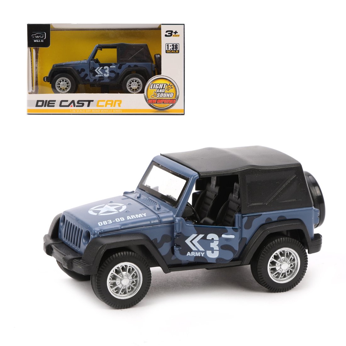 

Игрушечная машинка Наша Игрушка металл, свет, звук, коробка 817, 817