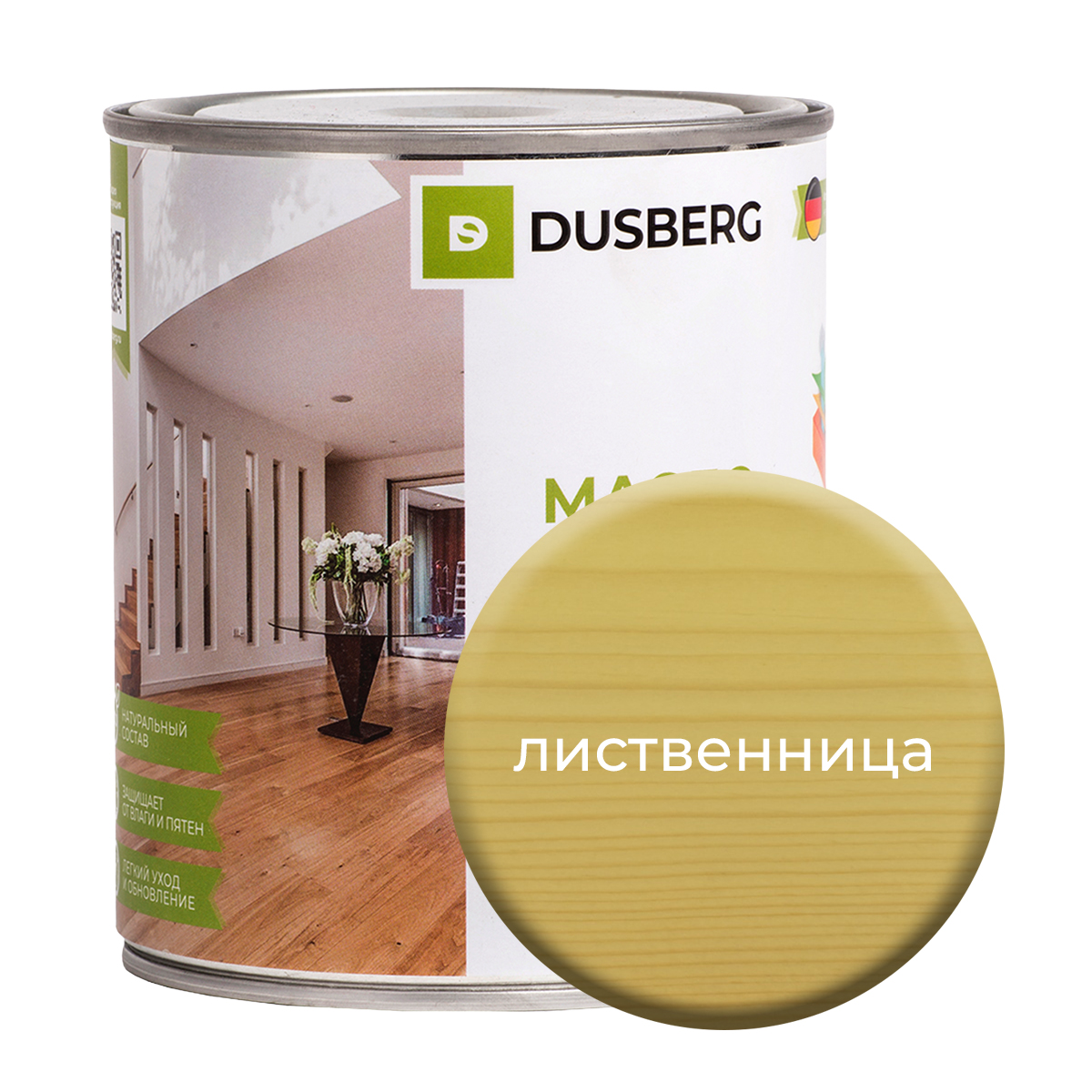 Масло Dusberg с твердым воском на бесцветной основе, 750 мл Лиственница масло dusberg с твердым воском на бес ной основе 2 л лиственница