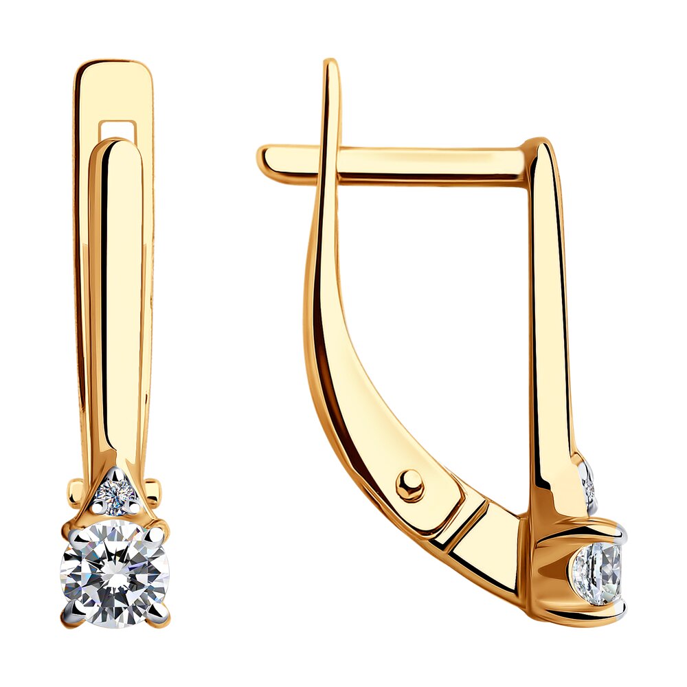 

Серьги из золота SOKOLOV 028595, фианит, 028595