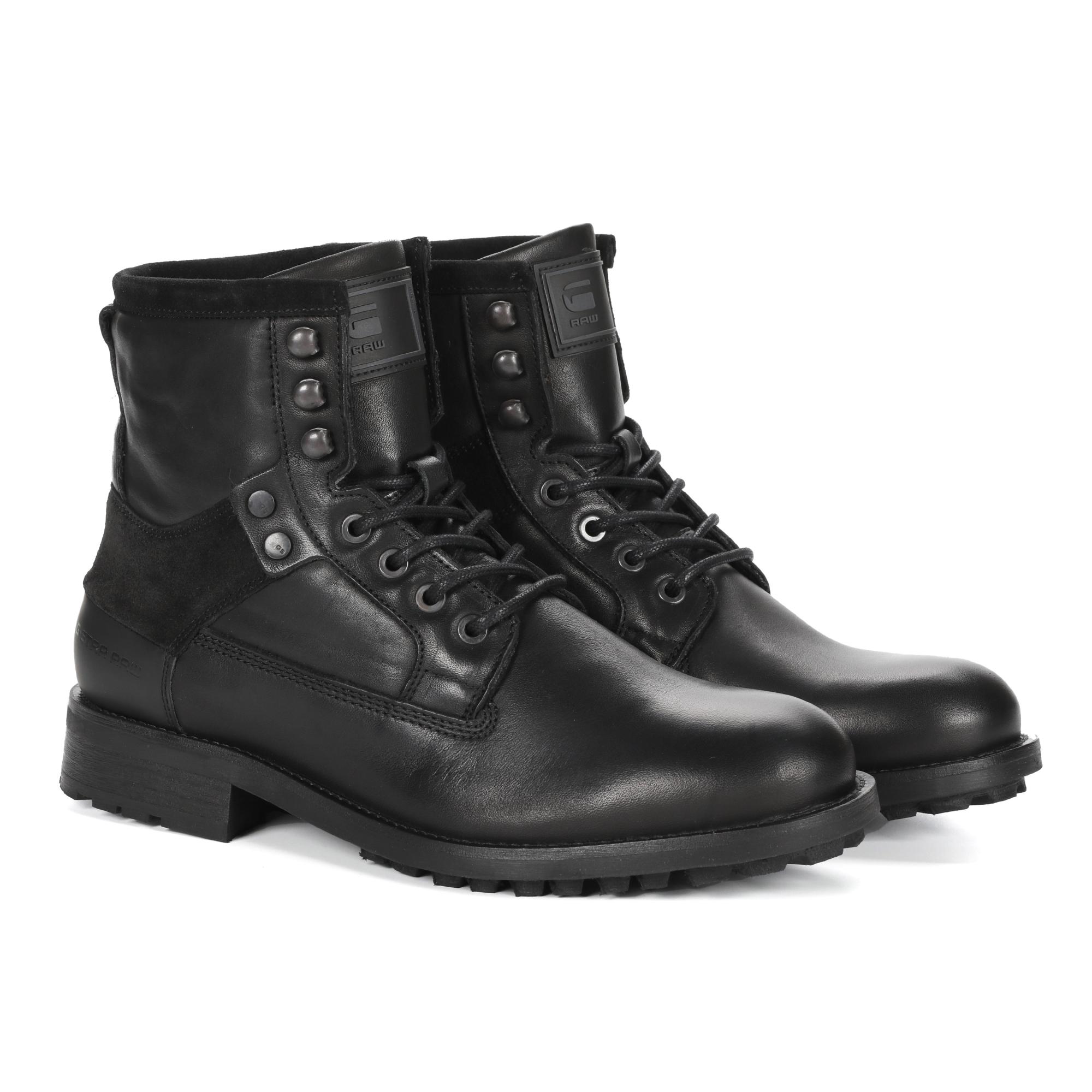 фото Ботинки мужские g-star raw patton vi mid lea m черные 45 eu