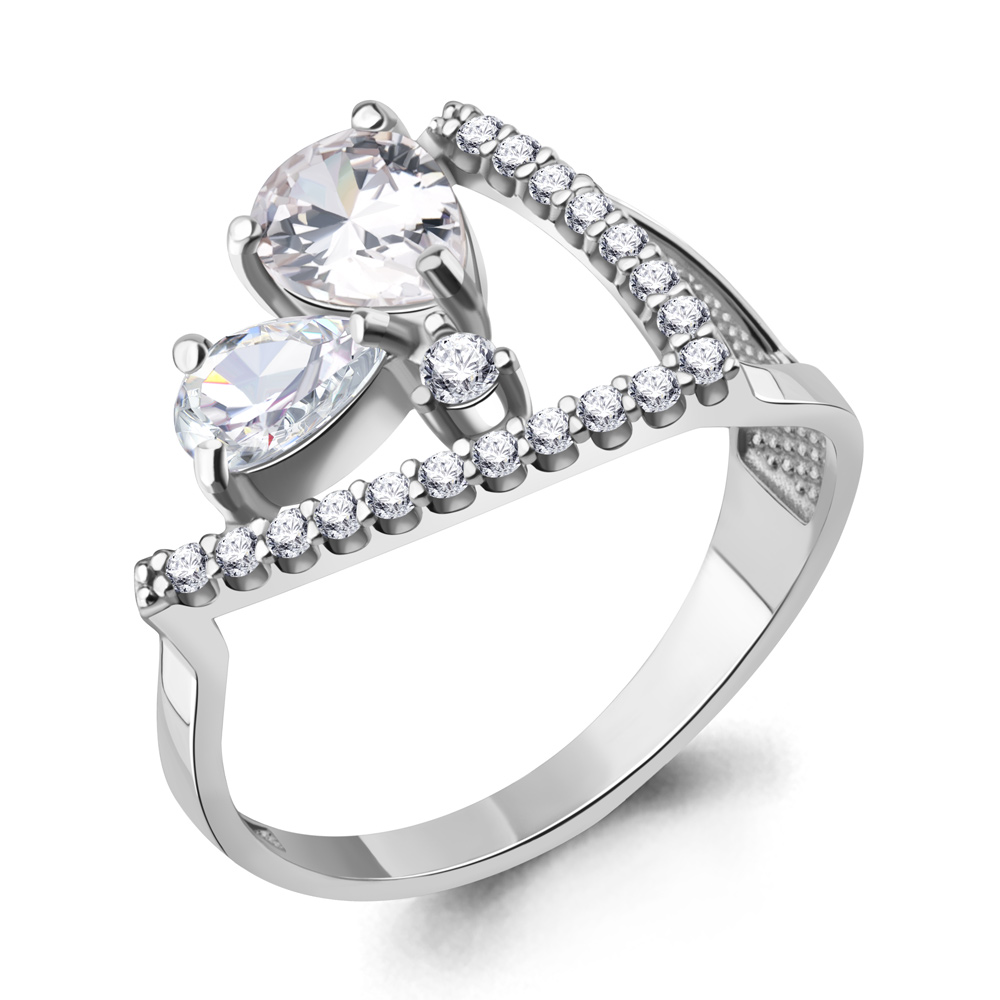 

Кольцо из серебра с фианитом р. Aquamarine 67734А, 67734А_925_р