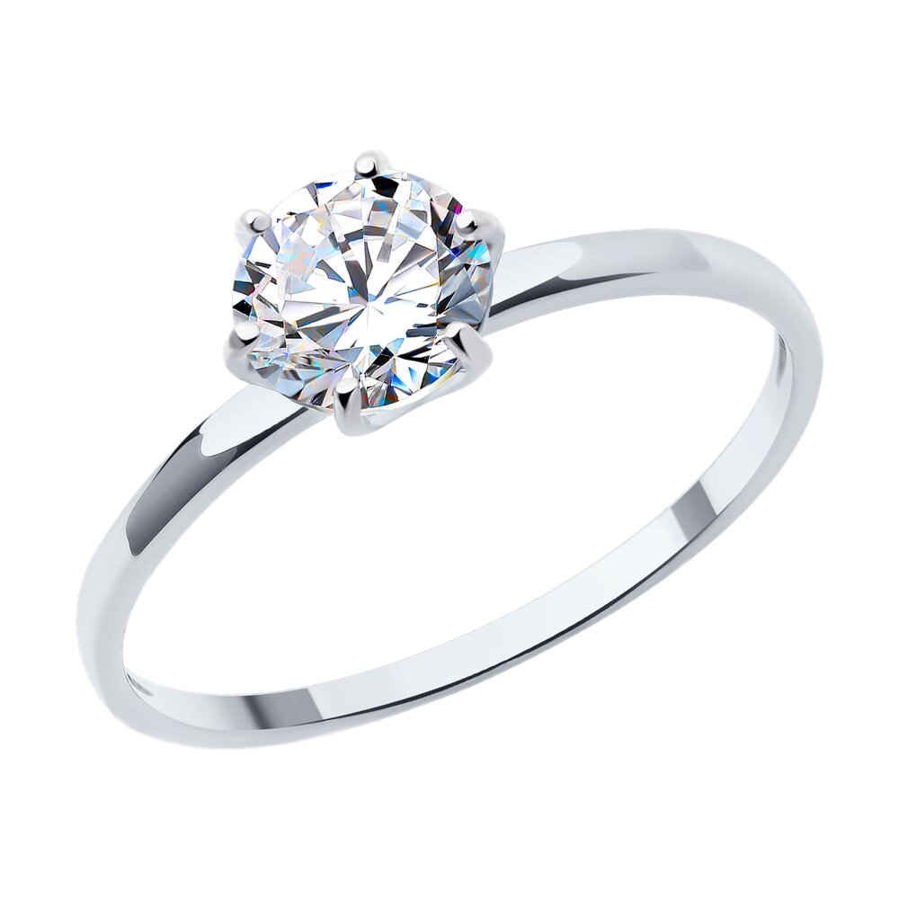 

Кольцо из золота р.  Diamant 52-110-02228-1, фианит, 52-110-02228-1
