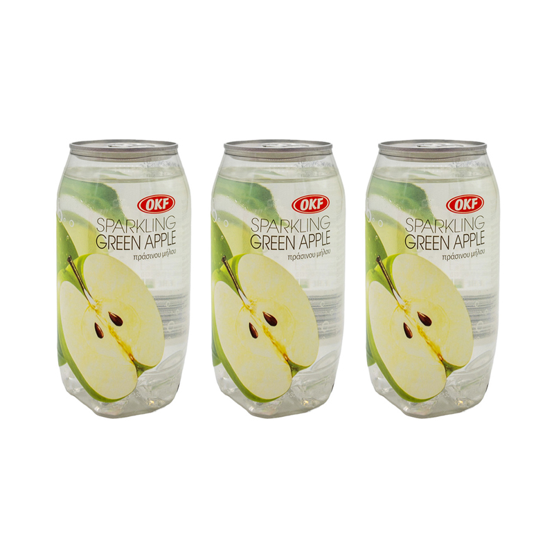 

Напиток газированный OKF со вкусом зеленого яблока, 3 шт. по 350 мл