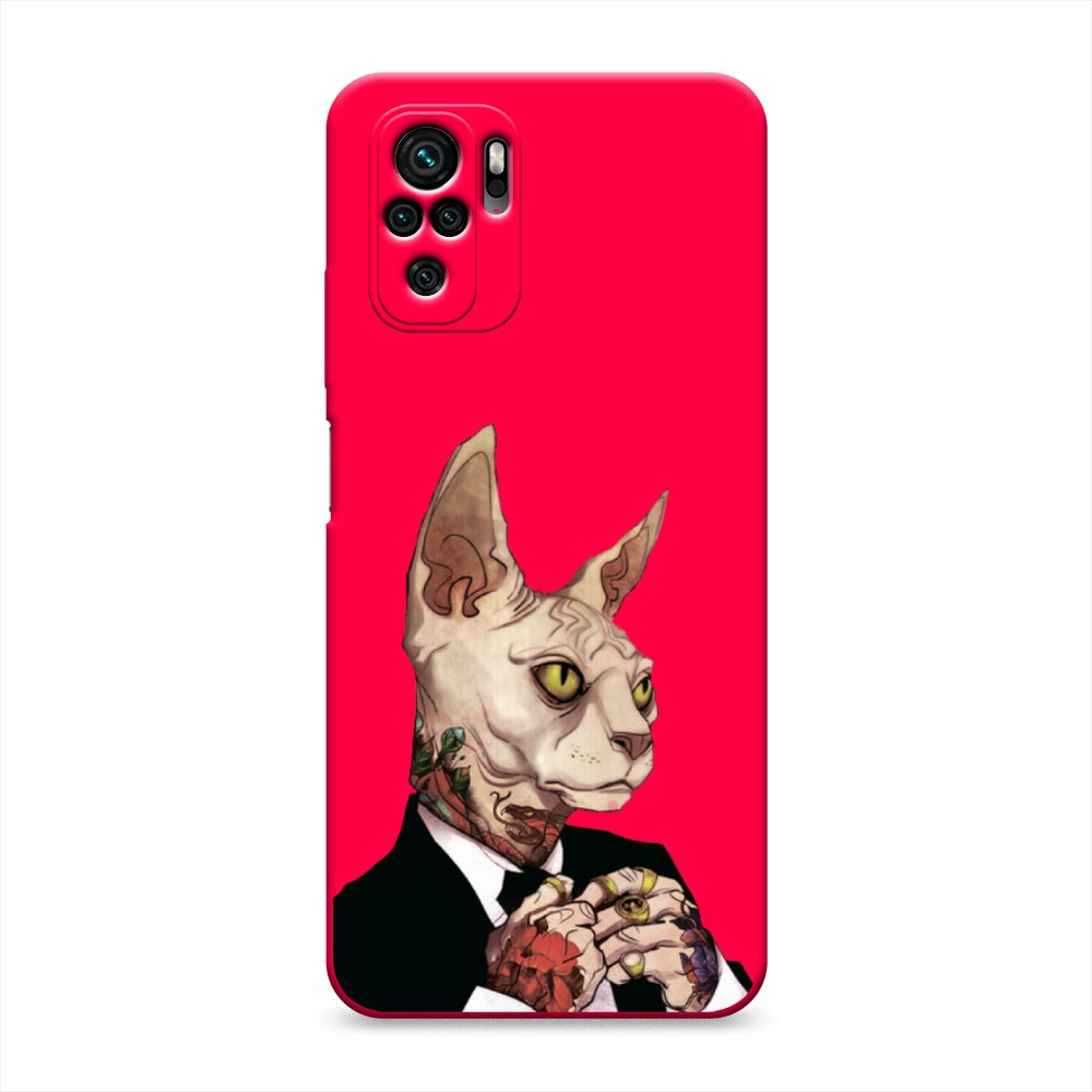 

Чехол Awog на Xiaomi Redmi Note 10/10S/Poco M5s "Татуированный сфинкс", Бежевый;черный;красный, 316253-1