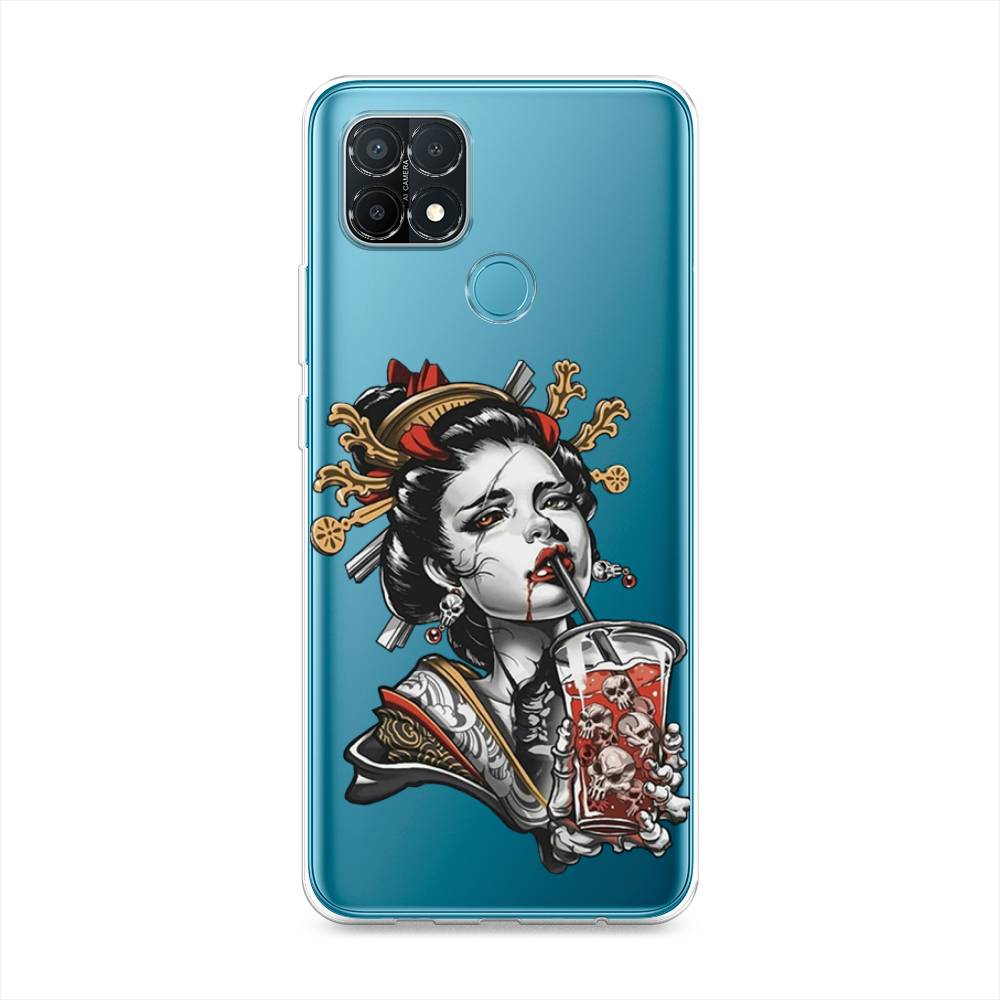 

Чехол для Oppo A15/A15s "Опасная гейша", Красный;черный;серый, 254750-4