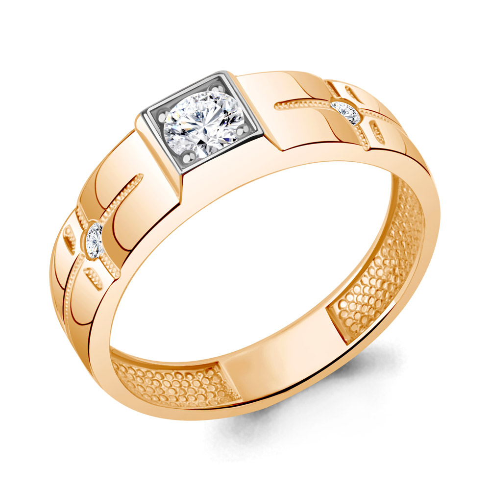 

Кольцо из серебра с фианитом р., Aquamarine 67882А, 67882А_925_з