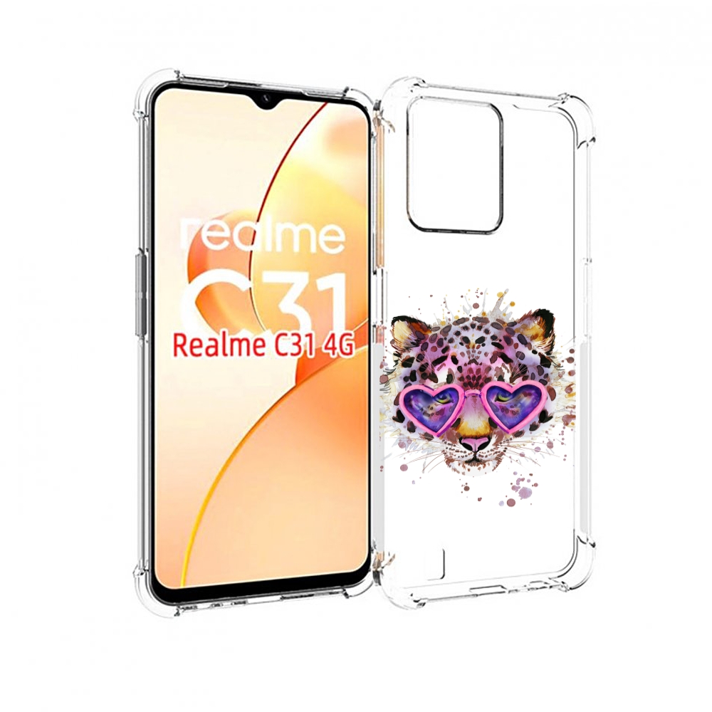 

Чехол MyPads модный леопард для OPPO Realme C31, Прозрачный, Tocco