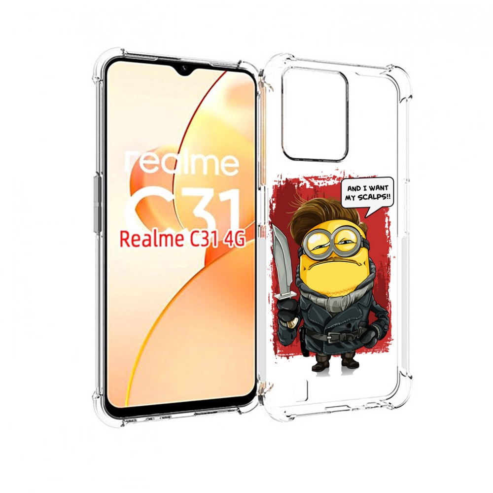 

Чехол MyPads миньон убийца для OPPO Realme C31, Прозрачный, Tocco