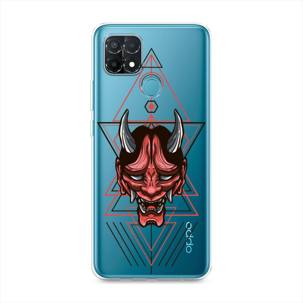 

Чехол для Oppo A15/A15s "Hanya Oni mask", Серый;красный;черный, 254750-4