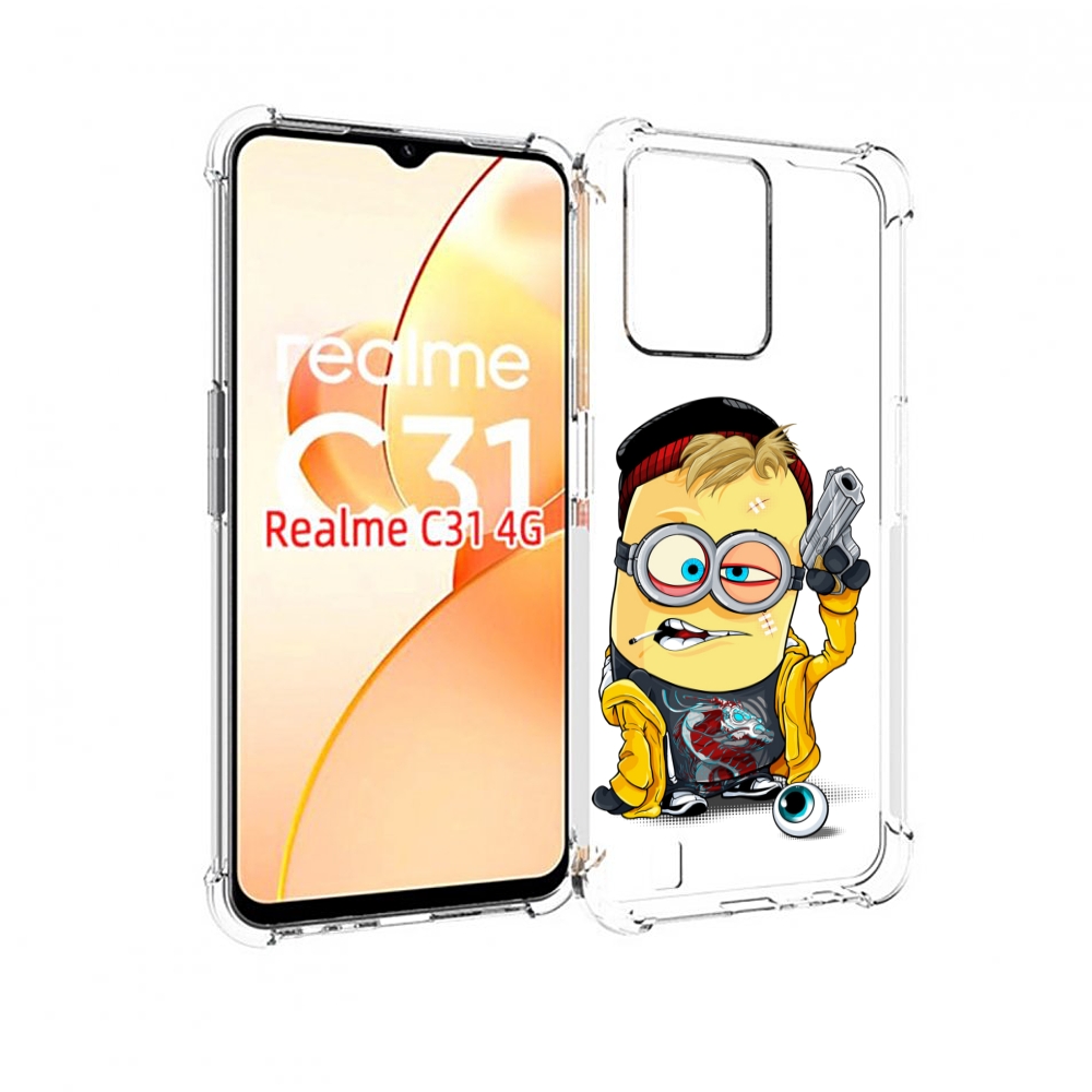 

Чехол MyPads миньон бандит для OPPO Realme C31, Прозрачный, Tocco