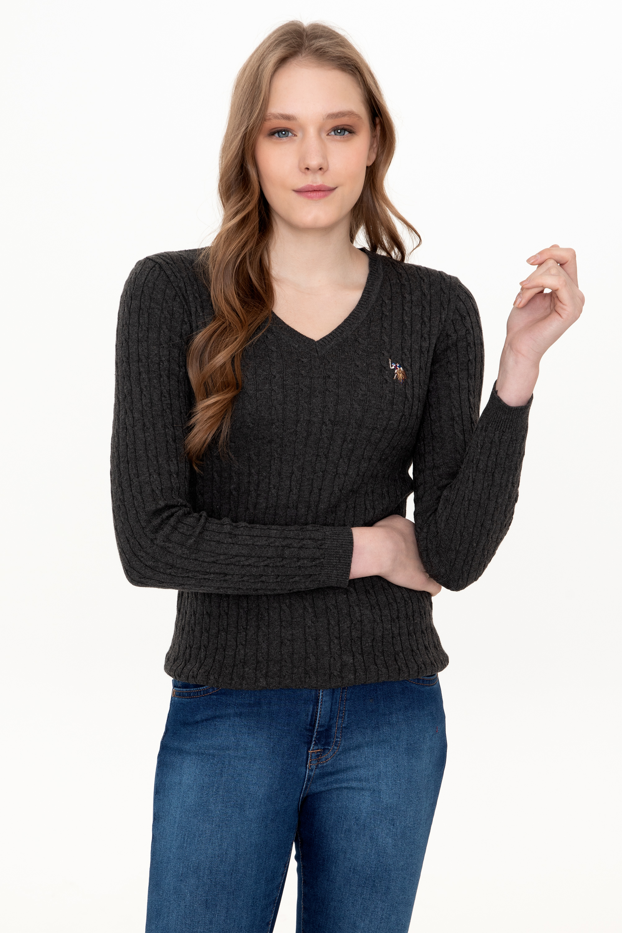 

Пуловер женский U.S. POLO Assn. G082SZ0TK0TK03-BSK21 серый L, G082SZ0TK0TK03-BSK21