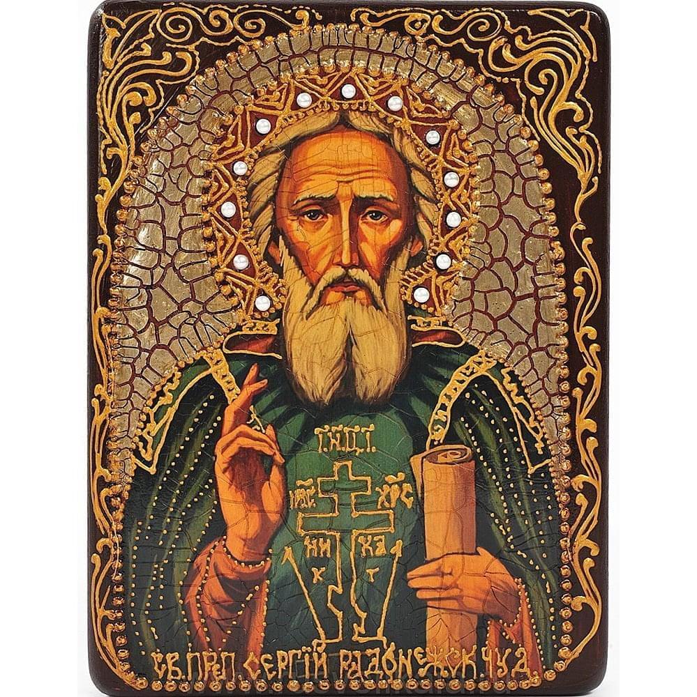 

Икона подарочная "Сергий Радонежский" 15 х 20 см