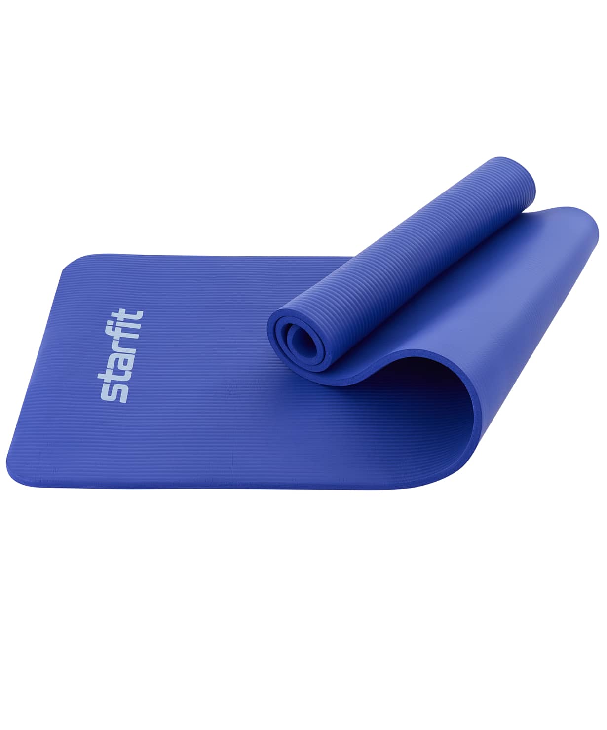 Коврик для йоги и фитнеса Starfit FM-301 NBR 1,2 см, 183x61 см, темно-синий