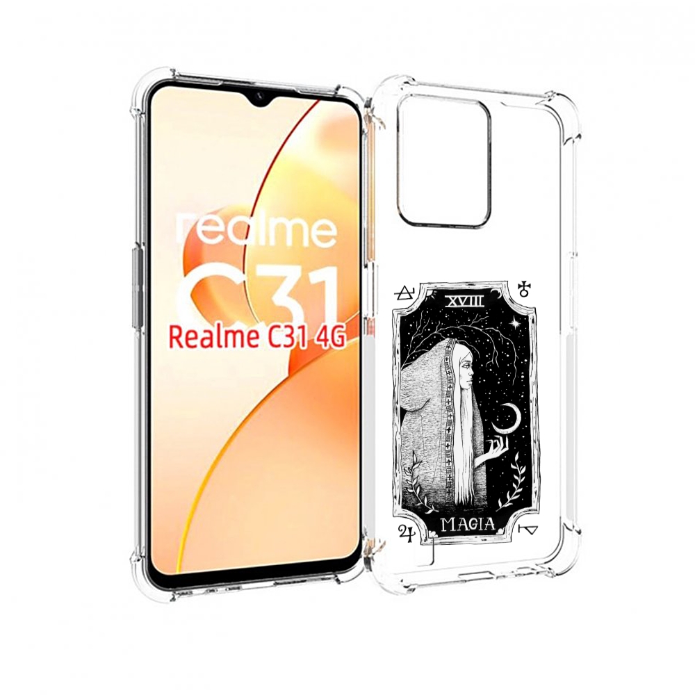 

Чехол MyPads лунная магия для OPPO Realme C31, Прозрачный, Tocco