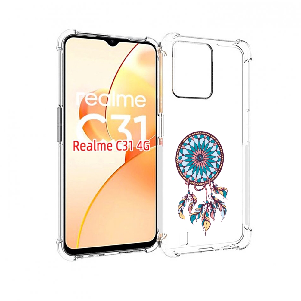 

Чехол MyPads ловец снов синий для OPPO Realme C31, Прозрачный, Tocco