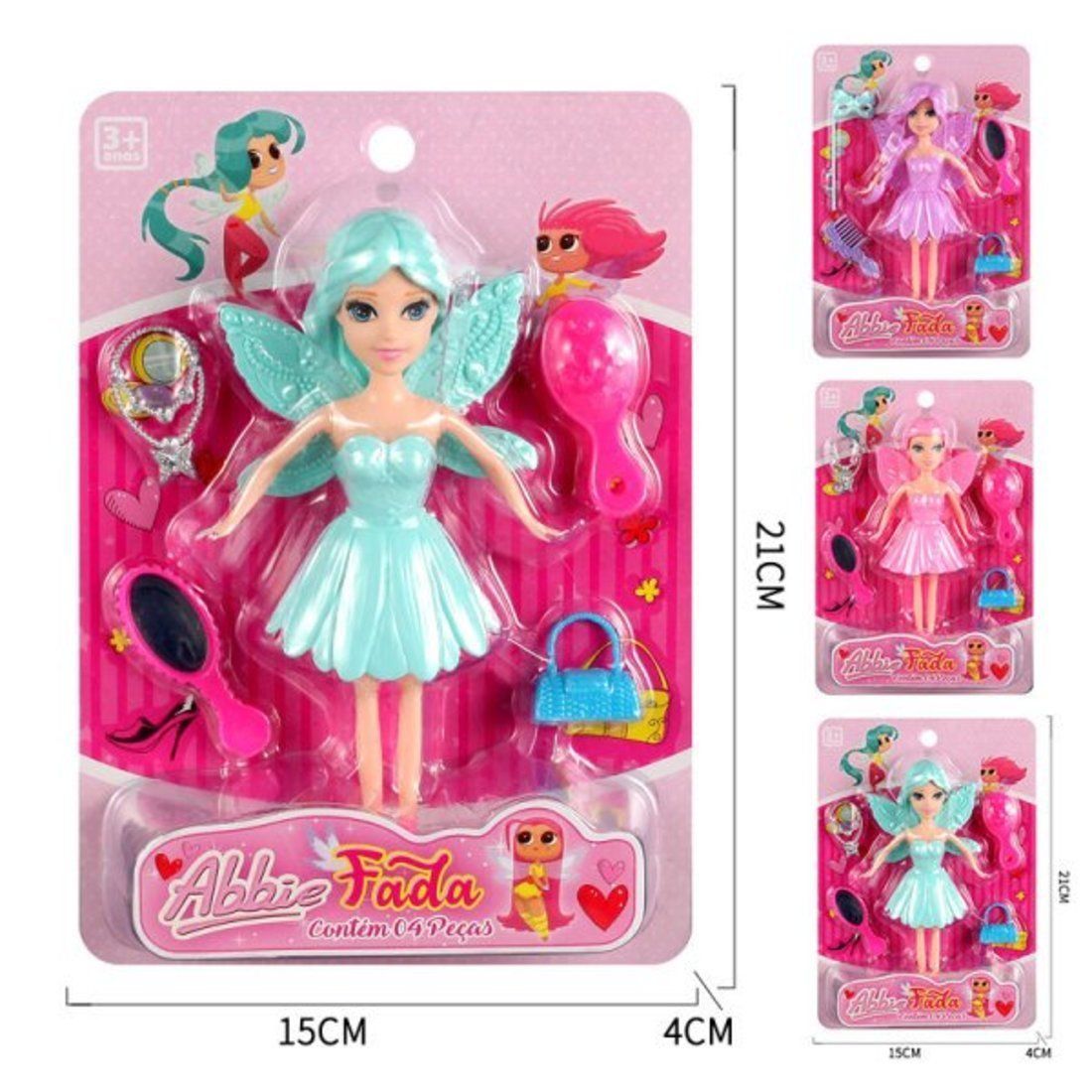 

Игровой набор Фея, кукла-фея 17 см, 4 предмета, 1 шт, в ассортименте