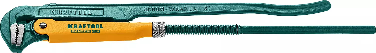 трубный ключ с прямыми губками низ Трубный ключ  с прямыми губками KRAFTOOL PANZER-90 №4 3