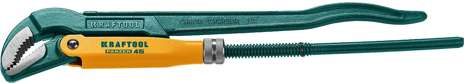 трубный ключ с изогнутыми губками stayer Трубный ключ  с изогнутыми губками KRAFTOOL PANZER-4 №2 1.5