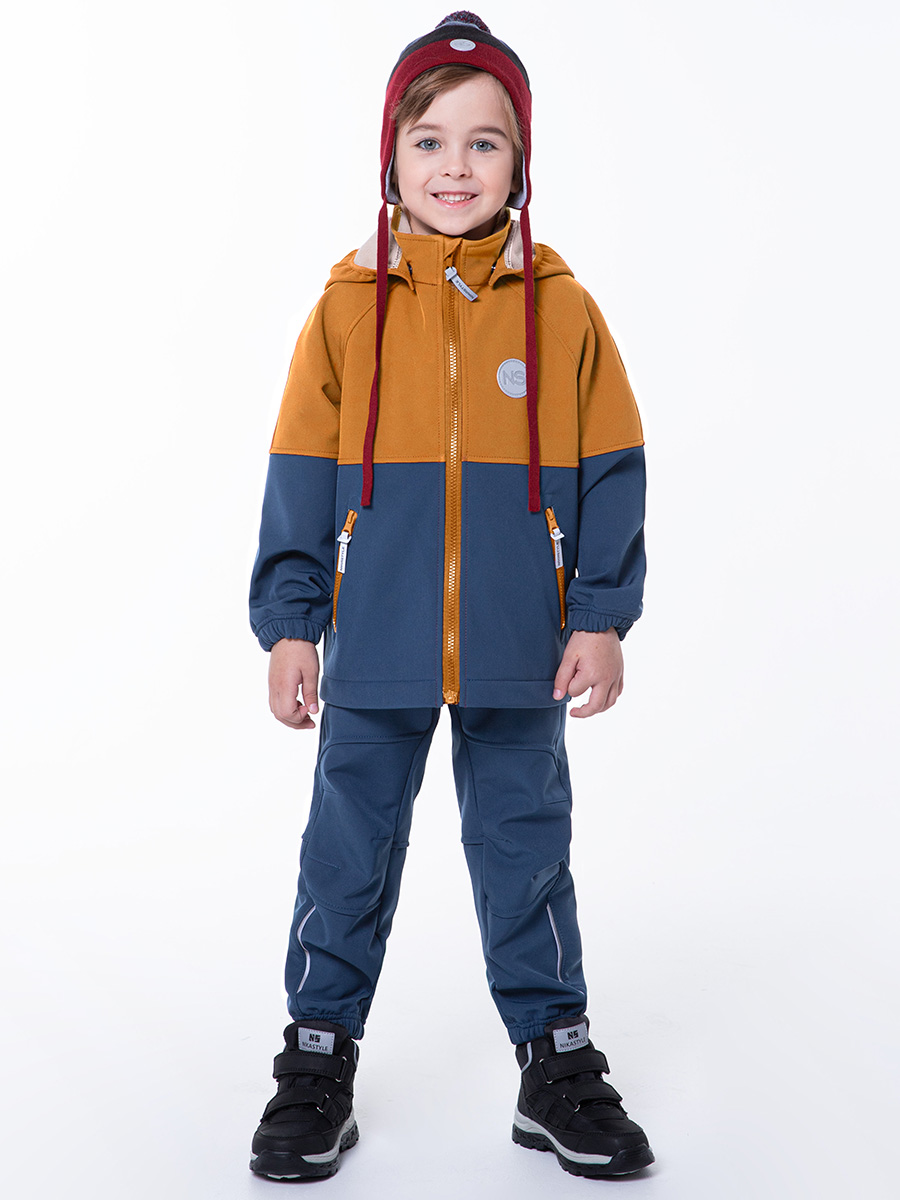 

Ветровка детская NIKASTYLE 4л8524, кэмел, джинс, 110, Коричневый, 4л8524