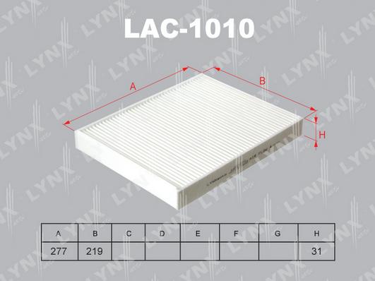 

LYNXAUTO LAC1010 Фильтр салона стандарт