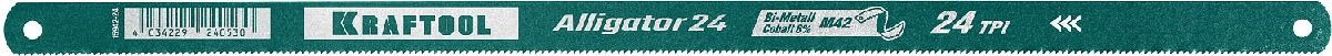 сменное полотно для силуминового рубанка арт 18841 и 18843 kraftool Биметаллическое гибкое полотно по металлу KRAFTOOL 24 TPI, быстрый рез, 300 мм, волнообраз