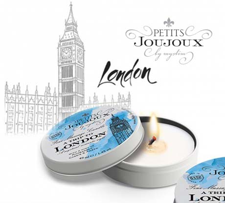 Свеча массажная Petits Joujoux Petits Joujoux London с ароматом ревеня амбры и чёрной смо 1397₽