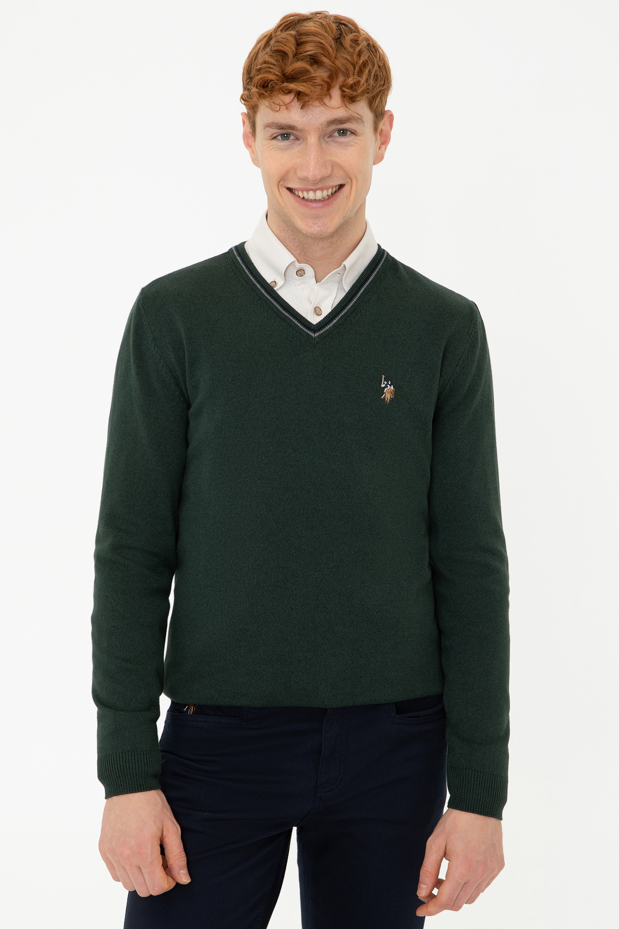 

Пуловер мужской U.S. POLO Assn. G081SZ0TK0TD03-BSK21 зеленый S, G081SZ0TK0TD03-BSK21