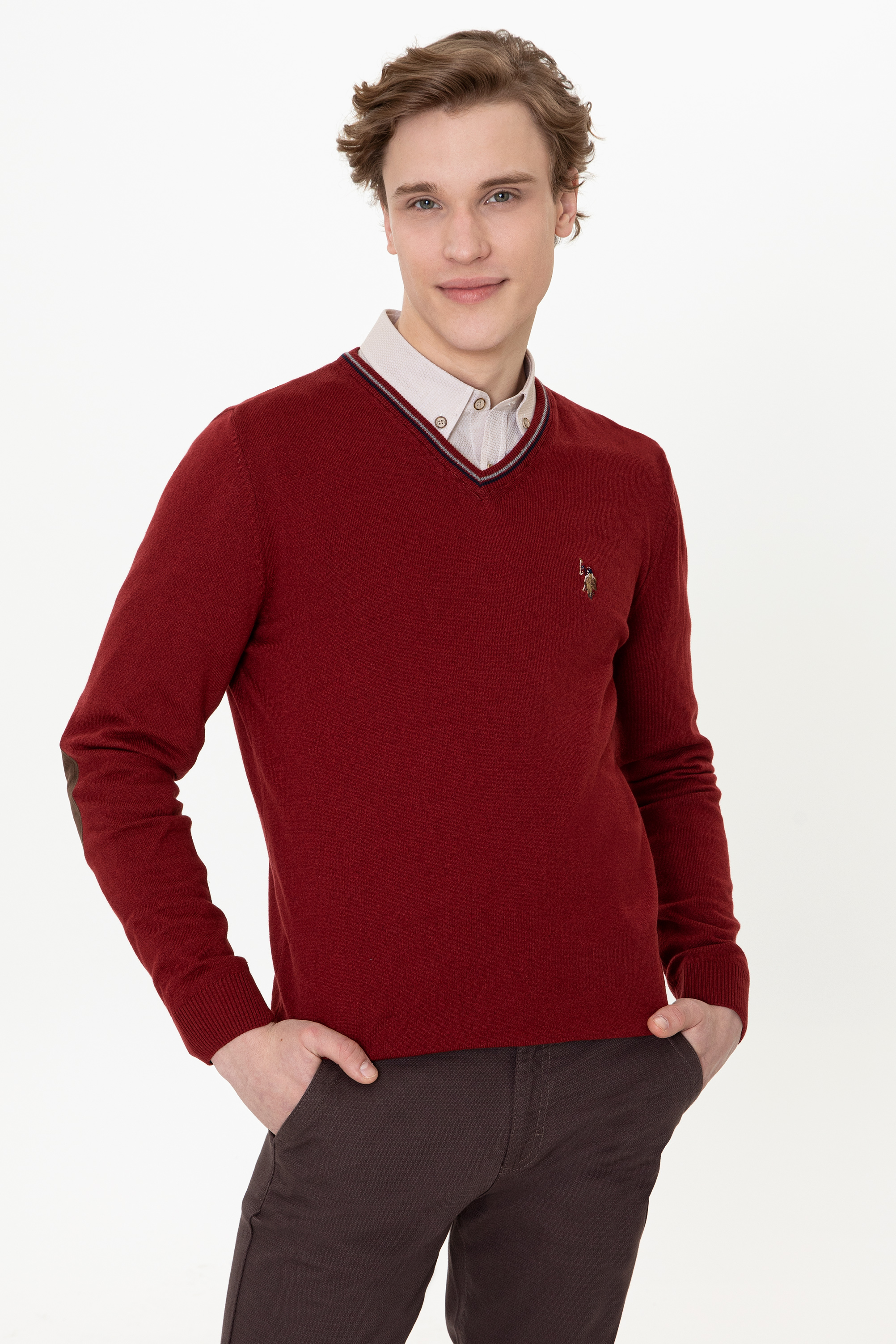 

Пуловер мужской U.S. POLO Assn. G081SZ0TK0TD03-BSK21 бордовый S, G081SZ0TK0TD03-BSK21