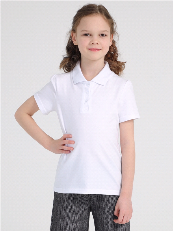 Поло детское Апрель 1ДДПК4118804, белый, 146