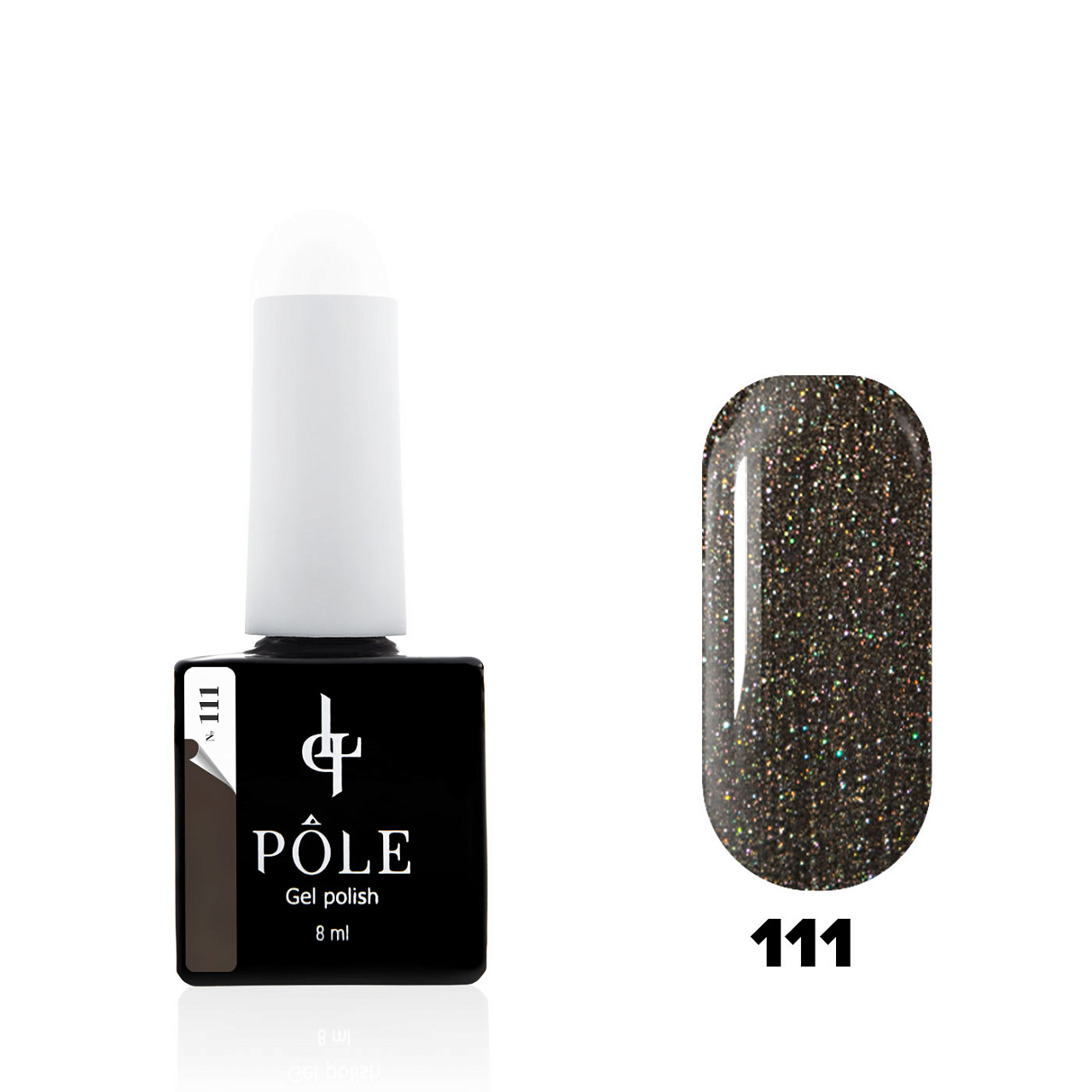 

Цветной гель-лак "POLE" №111 - грифельный кристалл (8 мл.)