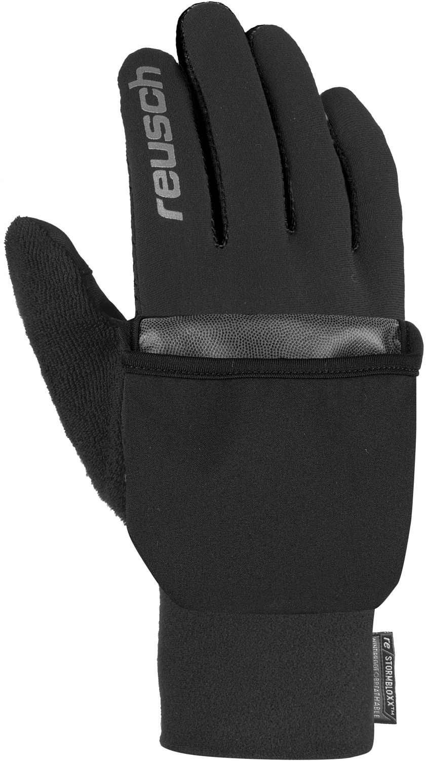 фото Перчатки беговые reusch 2021-22 terro stormbloxx black/silver (inch (дюйм):9)