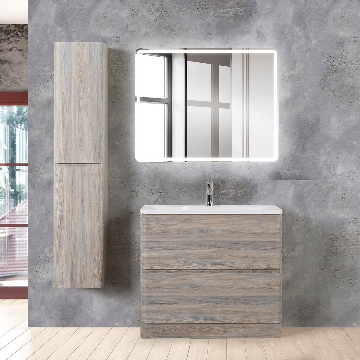 

BelBagno Мебель для ванной BelBagno Albano 80 напольная, pino scania