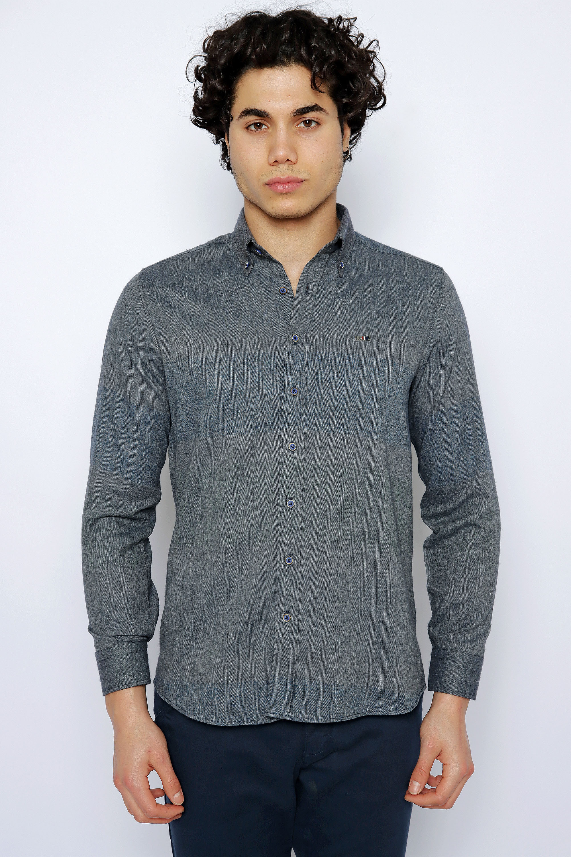 

Рубашка мужская U.S. POLO Assn. G081SZ0040PENTAS синяя L, Синий, G081SZ0040PENTAS