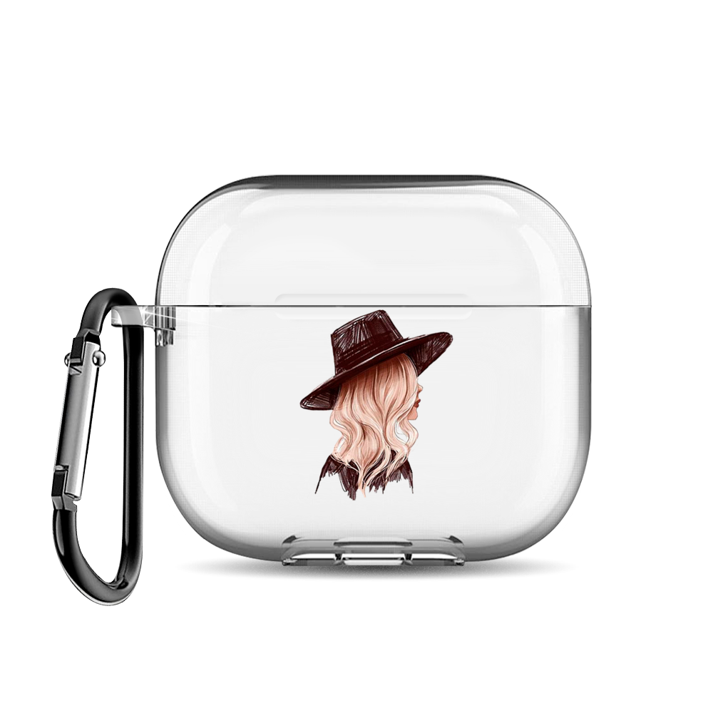 

Чехол для наушников AirPods 3 "Девушка в шляпе", AIPC-430-9E-1