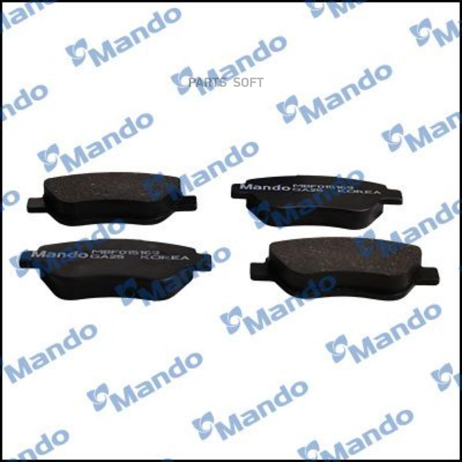 

Колодки тормозные FIAT Doblo (03-) передние (4шт.) MANDO