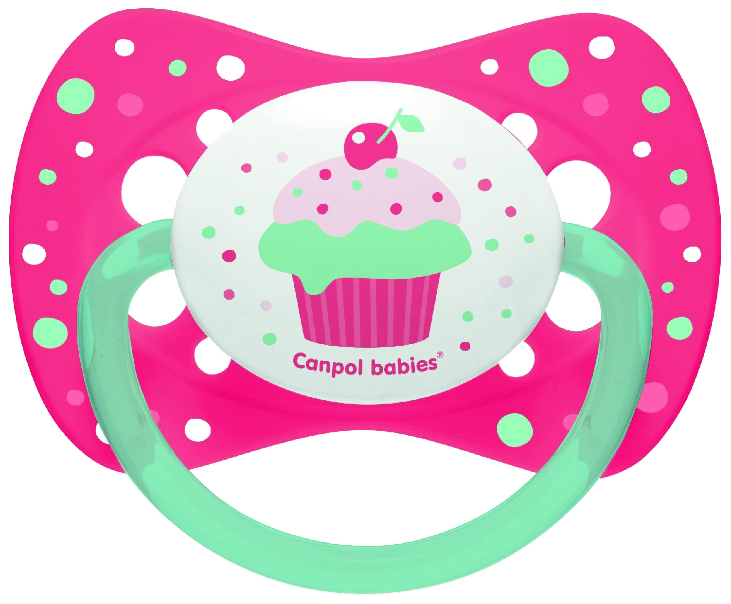 

Пустышка симметричная силиконовая Canpol Babies Cupcake