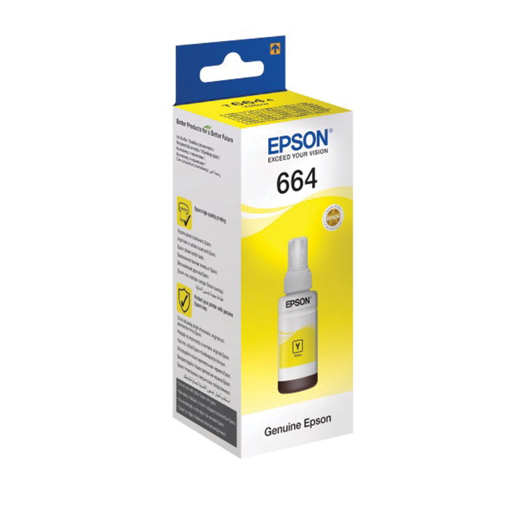 

Чернила Epson T6644 C13T66444A Yellow для L100/L200/L350