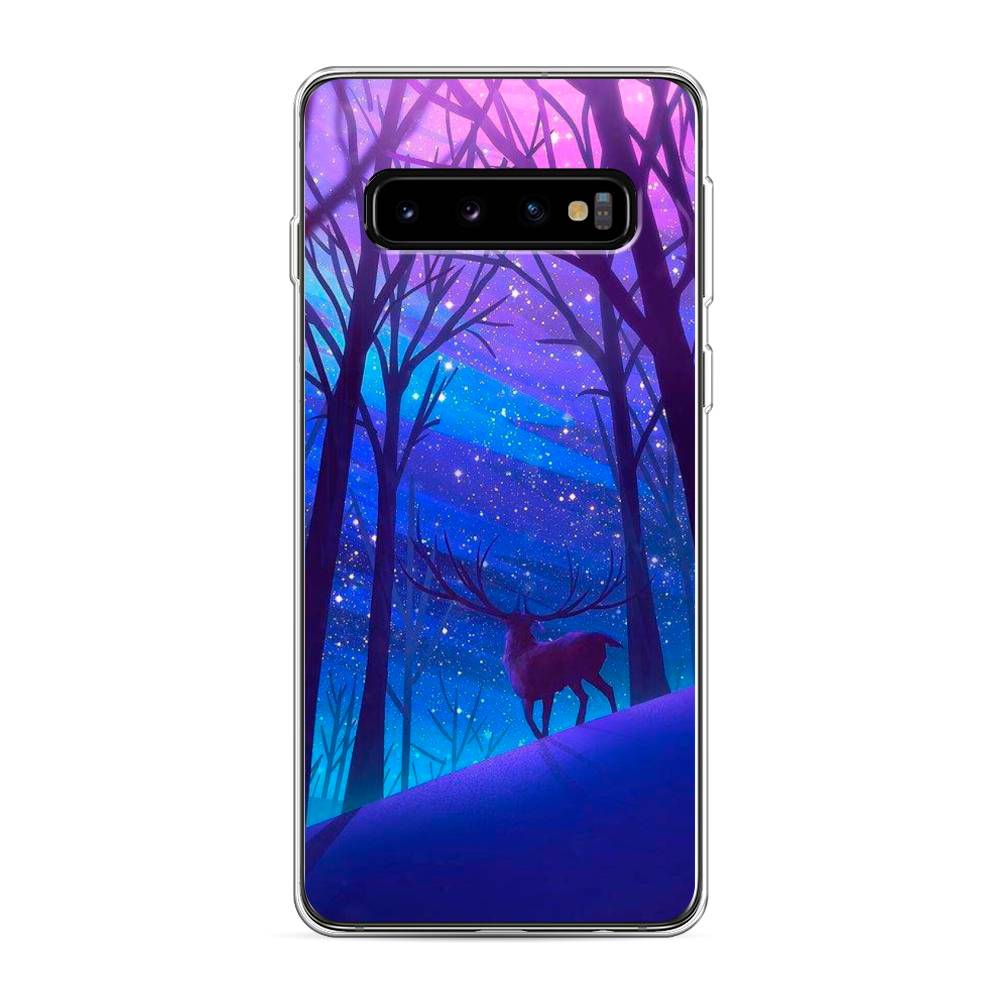 

Чехол Awog на Samsung Galaxy S10 "Северный олень", Разноцветный, 27050-2
